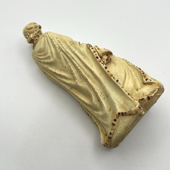 Vintage Holy Family Figurine Nativity Scene Catholic Christian Mary Jesus Creme - Picture 9 of 11